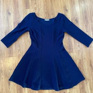 Navy Blue Skater Dress